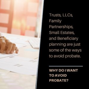 Ways to avoid probate infograph.