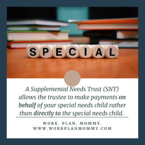 Supplemental needs trust trustee