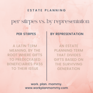 per stirpes vs. by representation