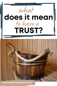 What does it mean to have a trust?