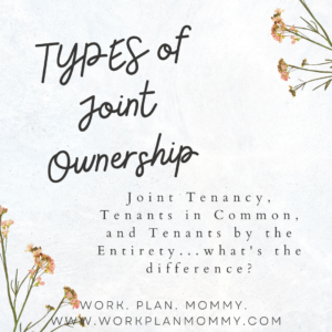 Types of Joint Ownership